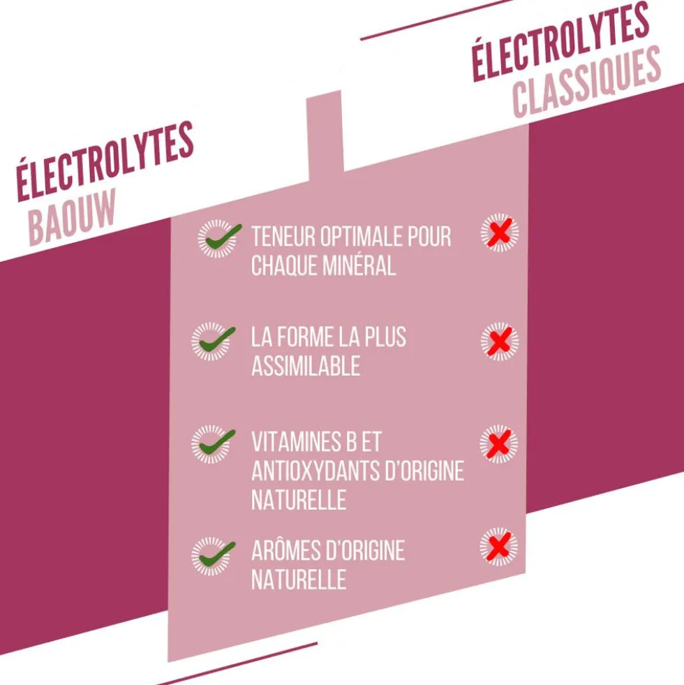 Elettroliti Baouw Pastilles Electrolytes (x10) 50 g. Mûre Cassis