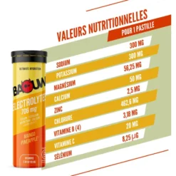 Elettroliti Baouw Pastilles Electrolytes (x10) 50 g. Mangue Ananas