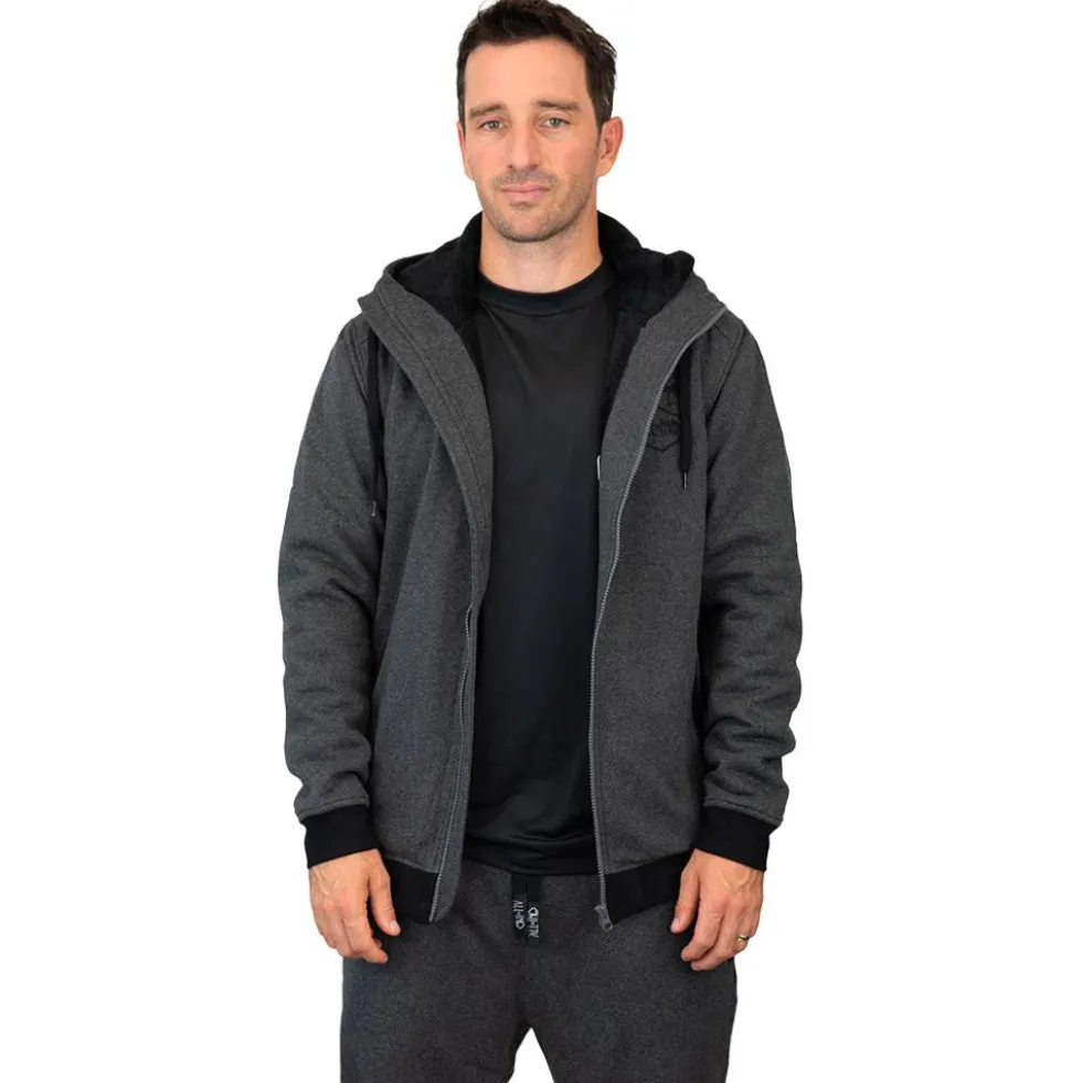 Felpa All-In Hoodie Plush Charcoal
