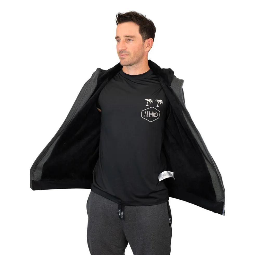 Felpa All-In Hoodie Plush Charcoal