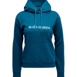 Felpa Black Diamond W Heritage Wordmark Pull Over Hoody Indigo
