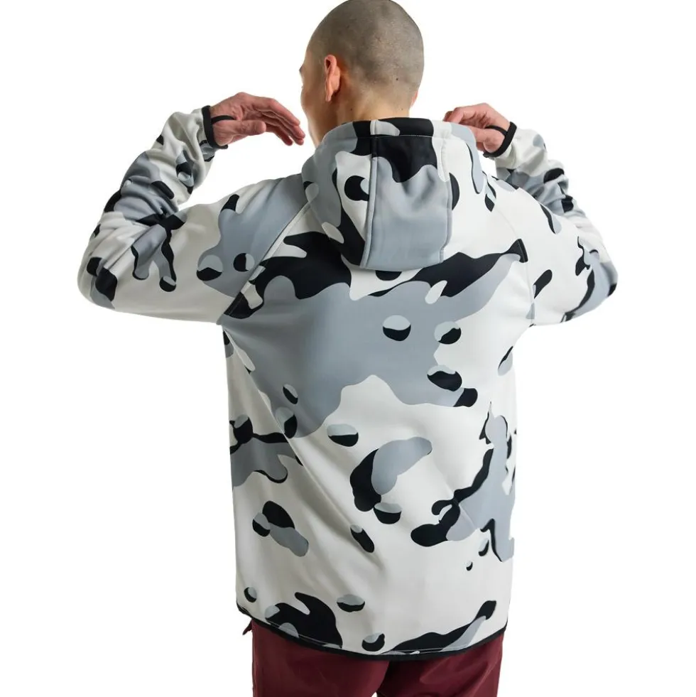 Felpa Burton Crown Weatherproof Fleece Stout White Cookie Camo
