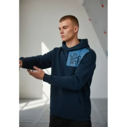 Felpa da arrampicata La Sportiva Stride Hoody Navy Blue Atlantic