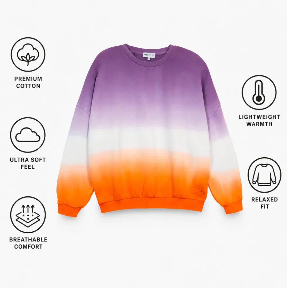 Felpa French Disorder Cameron Dip Dye Goyave
