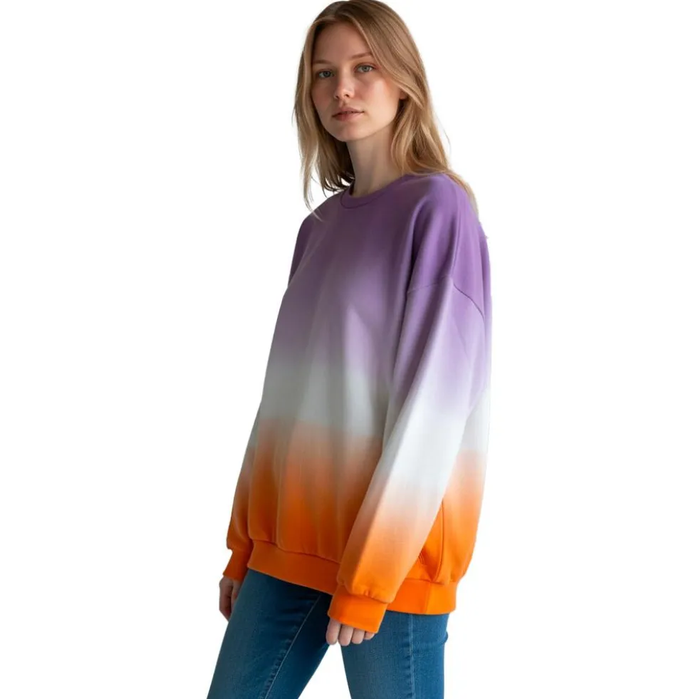 Felpa French Disorder Cameron Dip Dye Goyave