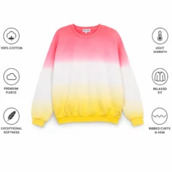 Felpa French Disorder Cameron Dip Dye Aspen Gold