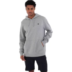 Felpa Hurley Icon Pull Over Dark Heather Grey