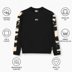 Felpa Picture Blayr Printed Crew Black Shadow