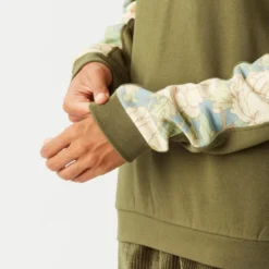 Felpa Picture Blayr Printed Crew Tobacco Timeless Flower