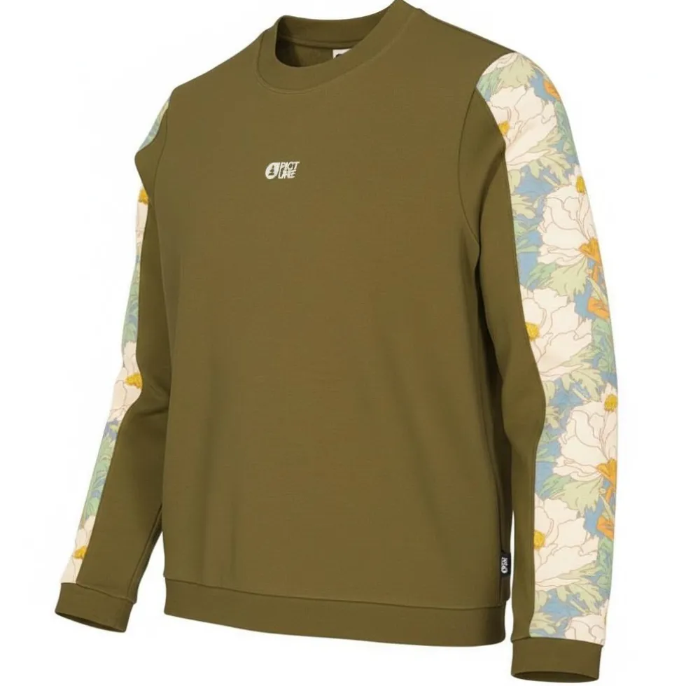 Felpa Picture Blayr Printed Crew Tobacco Timeless Flower
