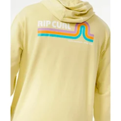 Felpa Rip Curl Surf Revival Hood Vintage Yellow