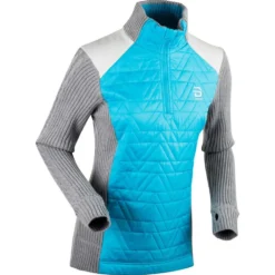 Felpa Sportswear Bjorn Daehlie Half Zip Comfy Wmn Light Grey Melange