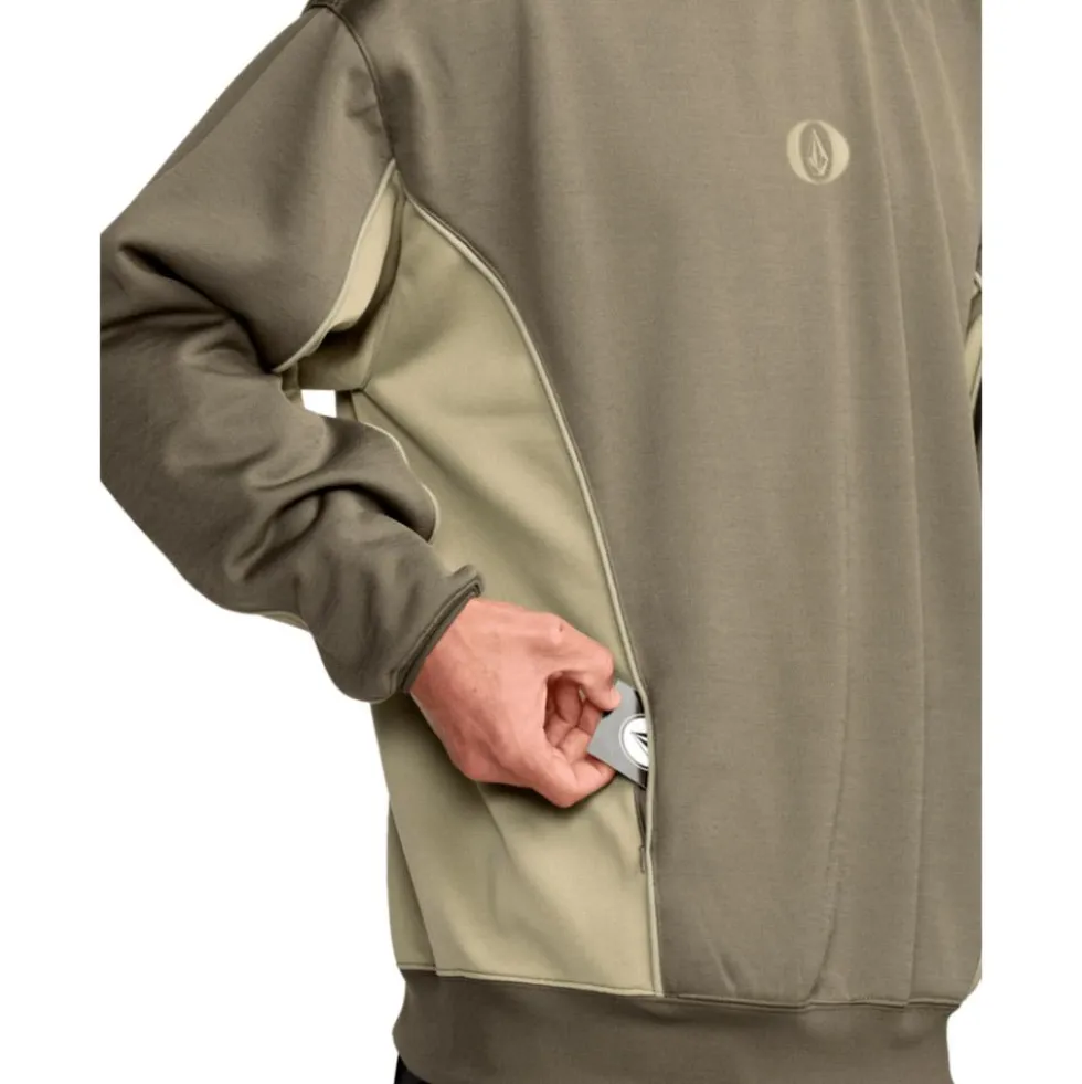 Felpa Volcom Vital Hydro Pull Over Military