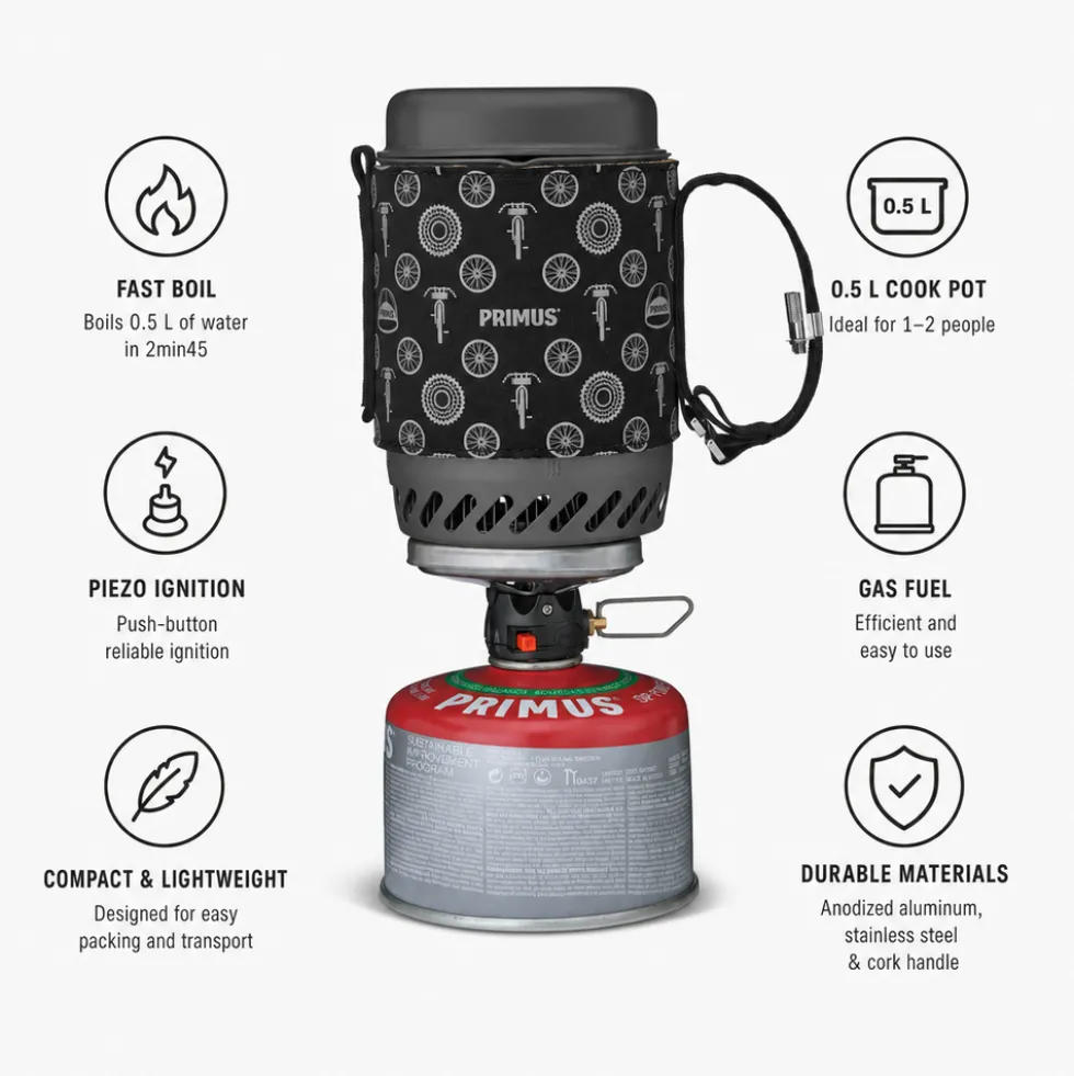 Fornelli Primus Lite Plus Stove System Black White