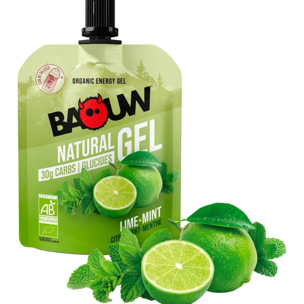 Gel energetici Baouw Gel Naturel Bio 85 g. Citron Vert Menthe