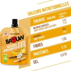 Gel energetici Baouw Gel Naturel Bio 85 g. Banane Vanille