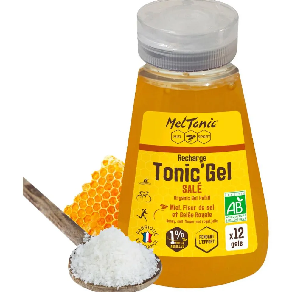 Gel energetici Meltonic Recharge Gel Salé Bio 240 g. Miel Fleur De Sel Gelée Royale