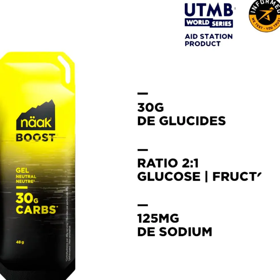 Gel energetici Naak Boost Energy Gel 30 g. Neutre
