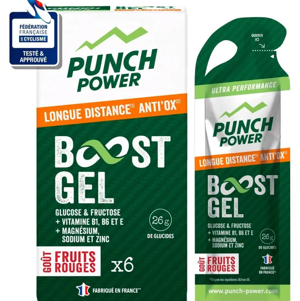 Gel energetici Punch Power Gel Longue Distance Anti'Ox 40 g Fruits Rouges
