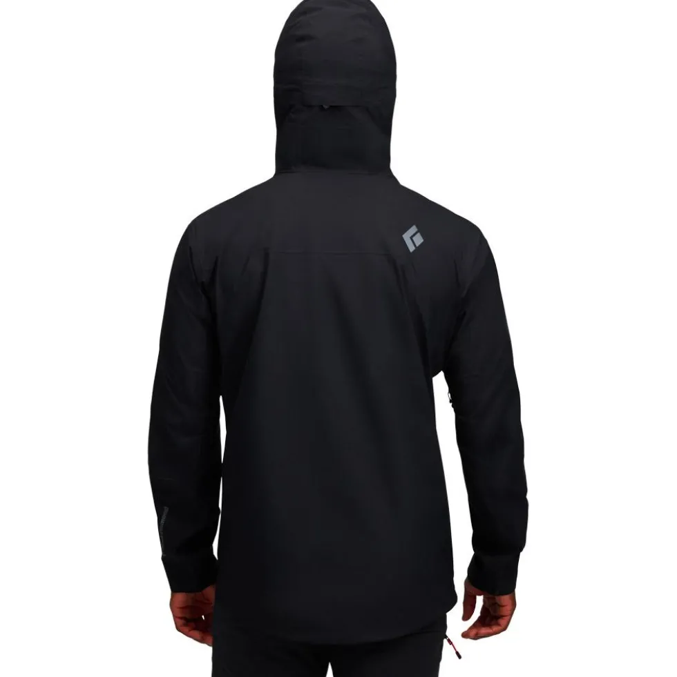 Giacca da alpinismo Black Diamond Strataline Stretch Shell Black