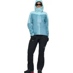 Giacca da alpinismo Norrona Falketind Dri1 Jacket W Brittany Blue Aqua Haze
