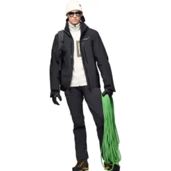Giacca da alpinismo Norrona Trollveggen Gore-Tex Pro Light Jacket M's Caviar Black