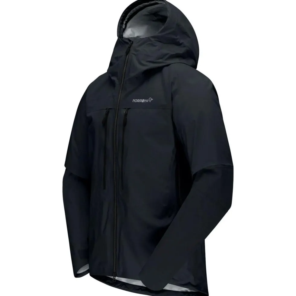 Giacca da alpinismo Norrona Trollveggen Gore-Tex Pro Light Jacket M's Caviar Black