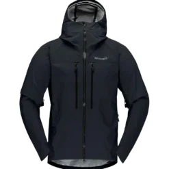 Giacca da alpinismo Norrona Trollveggen Gore-Tex Pro Light Jacket M's Caviar Black