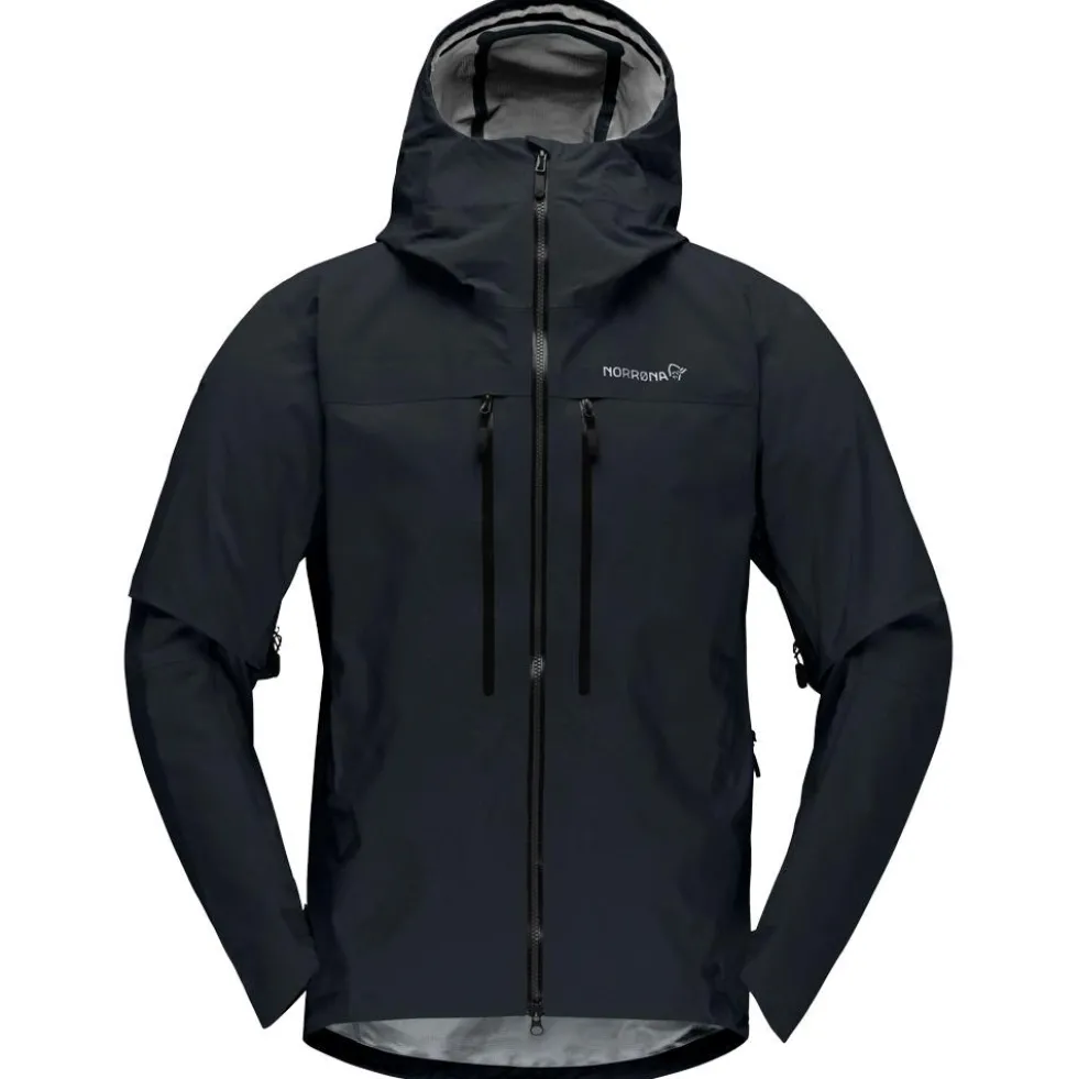 Giacca da alpinismo Norrona Trollveggen Gore-Tex Pro Light Jacket M's Caviar Black