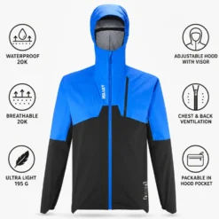 Giacca da trail Millet Intense Pro 2,5L Jacket M Black Icon Blue