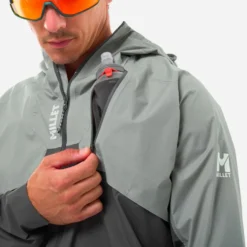 Giacca da trail Millet Intense Pro 2,5L Jacket M Granite Tarmac