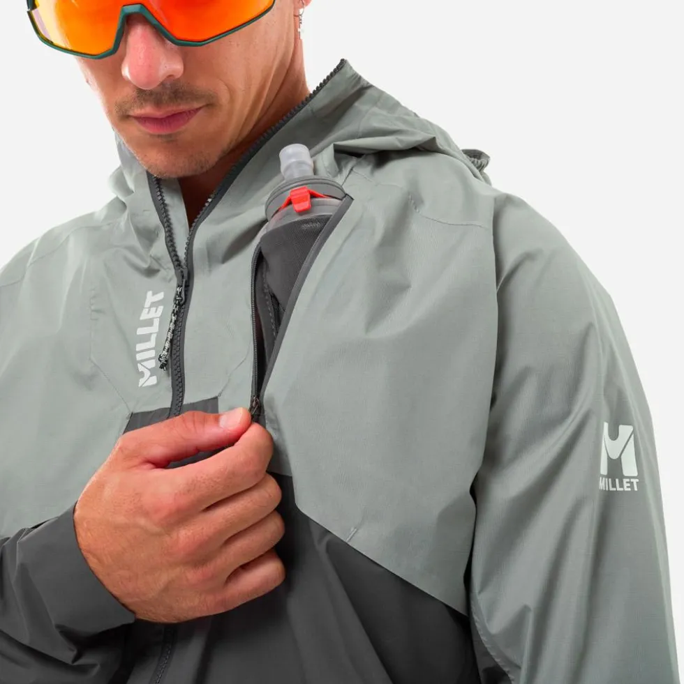 Giacca da trail Millet Intense Pro 2,5L Jacket M Granite Tarmac