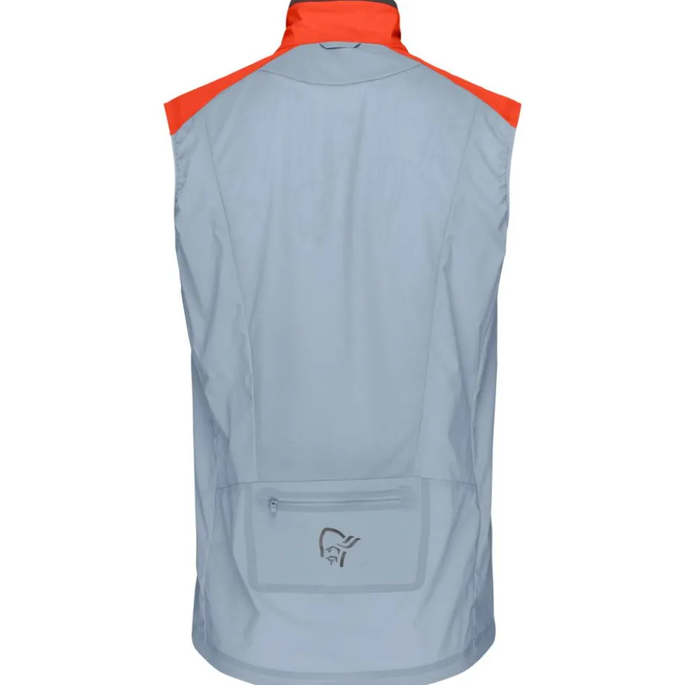 Giacca da trail Norrona senja aero90 Vest M's Arednalin - Blue Fog