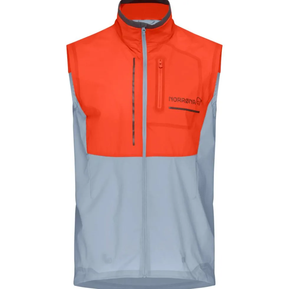 Giacca da trail Norrona senja aero90 Vest M's Arednalin - Blue Fog