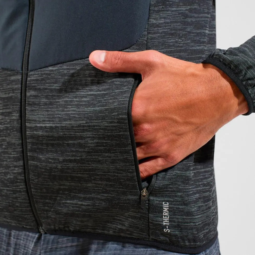 Giacca da trail Odlo Essential Insulator Hybrid Jkt Black