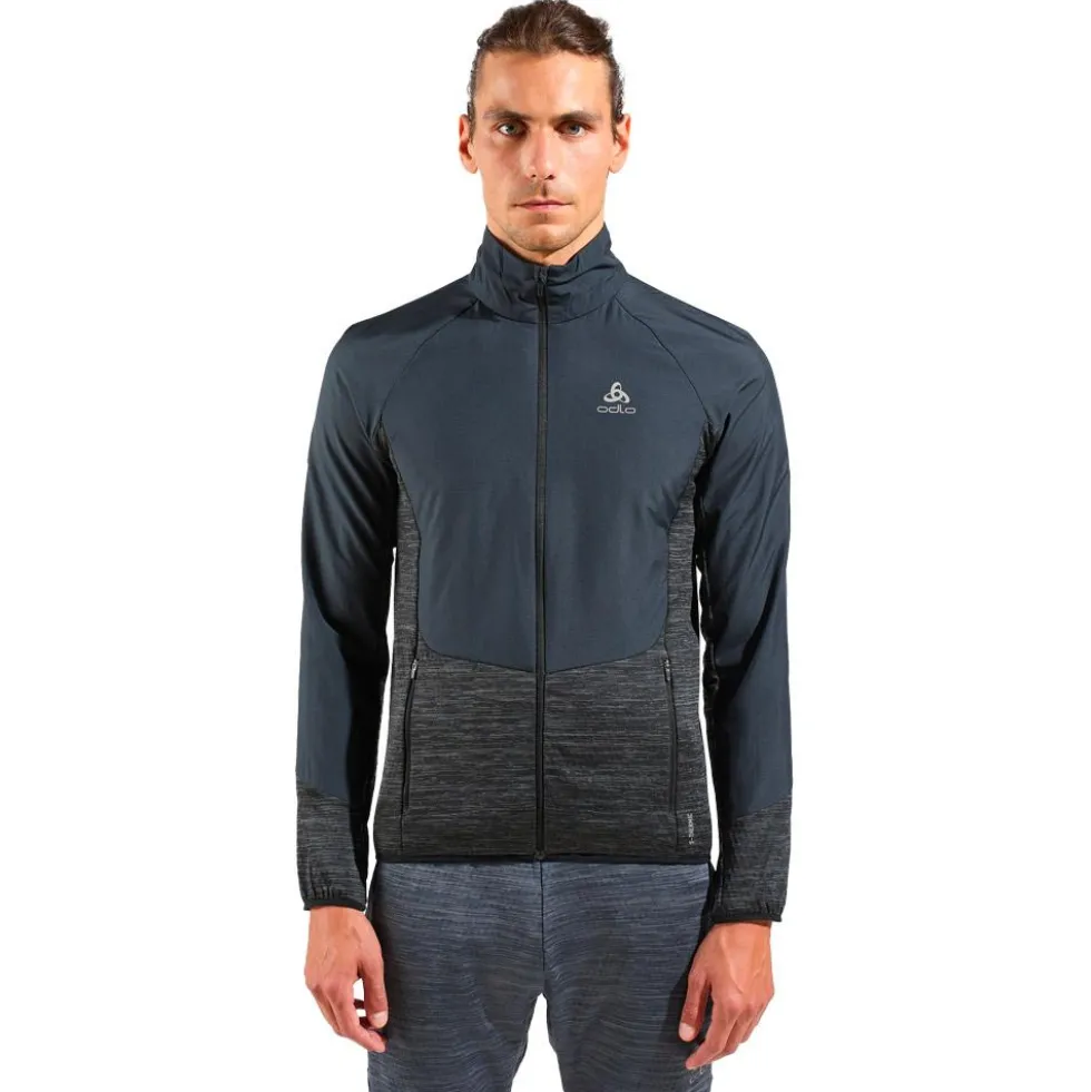 Giacca da trail Odlo Essential Insulator Hybrid Jkt Black