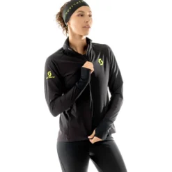 Giacca da trail Scott Jacket W's Rc Run Warm Black Yellow