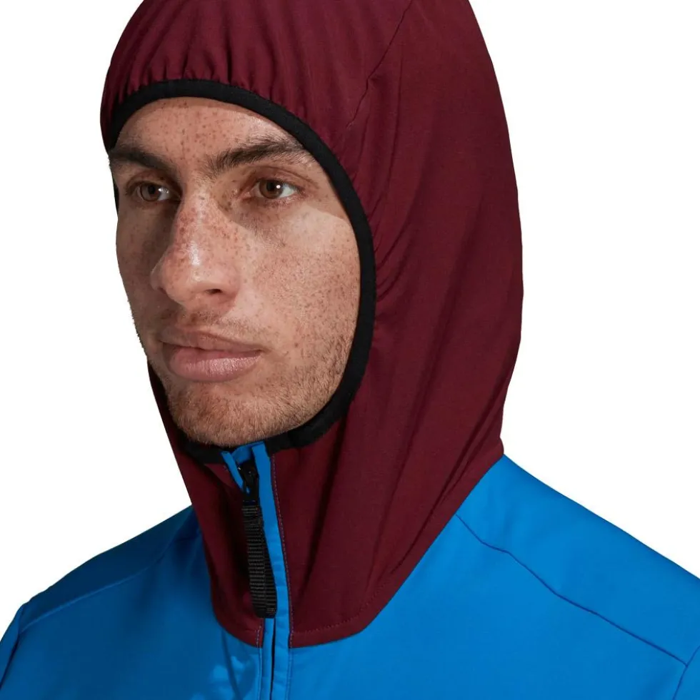 Giacca da trekking adidas MT Softshel Jkt Blue Cock