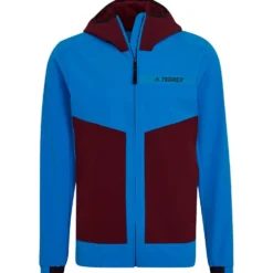 Giacca da trekking adidas MT Softshel Jkt Blue Cock