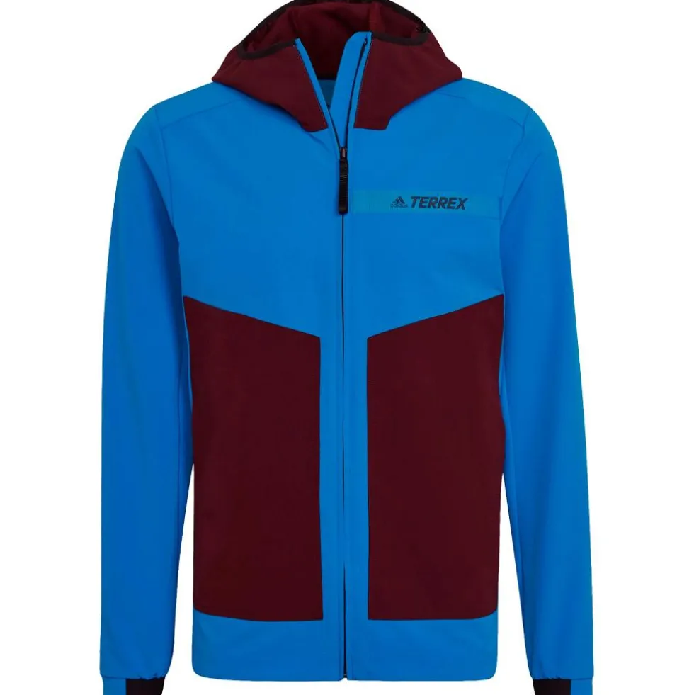 Giacca da trekking adidas MT Softshel Jkt Blue Cock