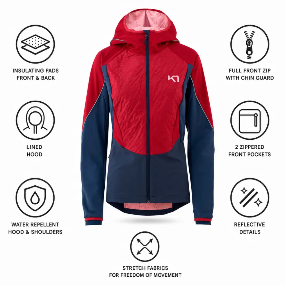 Giacca da trekking Kari Traa Tirill 2.0 Jacket Red