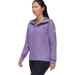Giacca da trekking Mammut Alto Light Hardshell Hooded Jacket W Lavandin