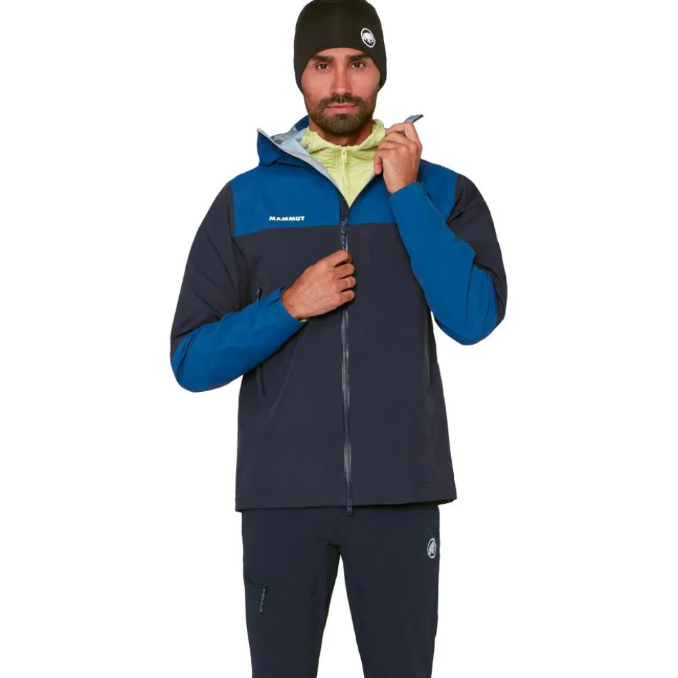 Giacca da trekking Mammut Alto Guide Hardshell Hooded Marine Tschiel