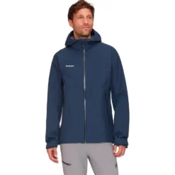 Giacca da trekking Mammut Alto Light Hardshell Hooded Jacket M Marine