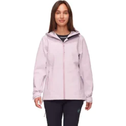 Giacca da trekking Mammut Linard Guide Hardshell Hooded Jacket W Alpine Calamint