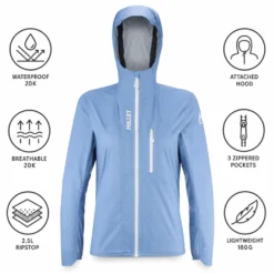 Giacca da trekking Millet Wanaka Light 2.5L Jacket W Coronet Blue