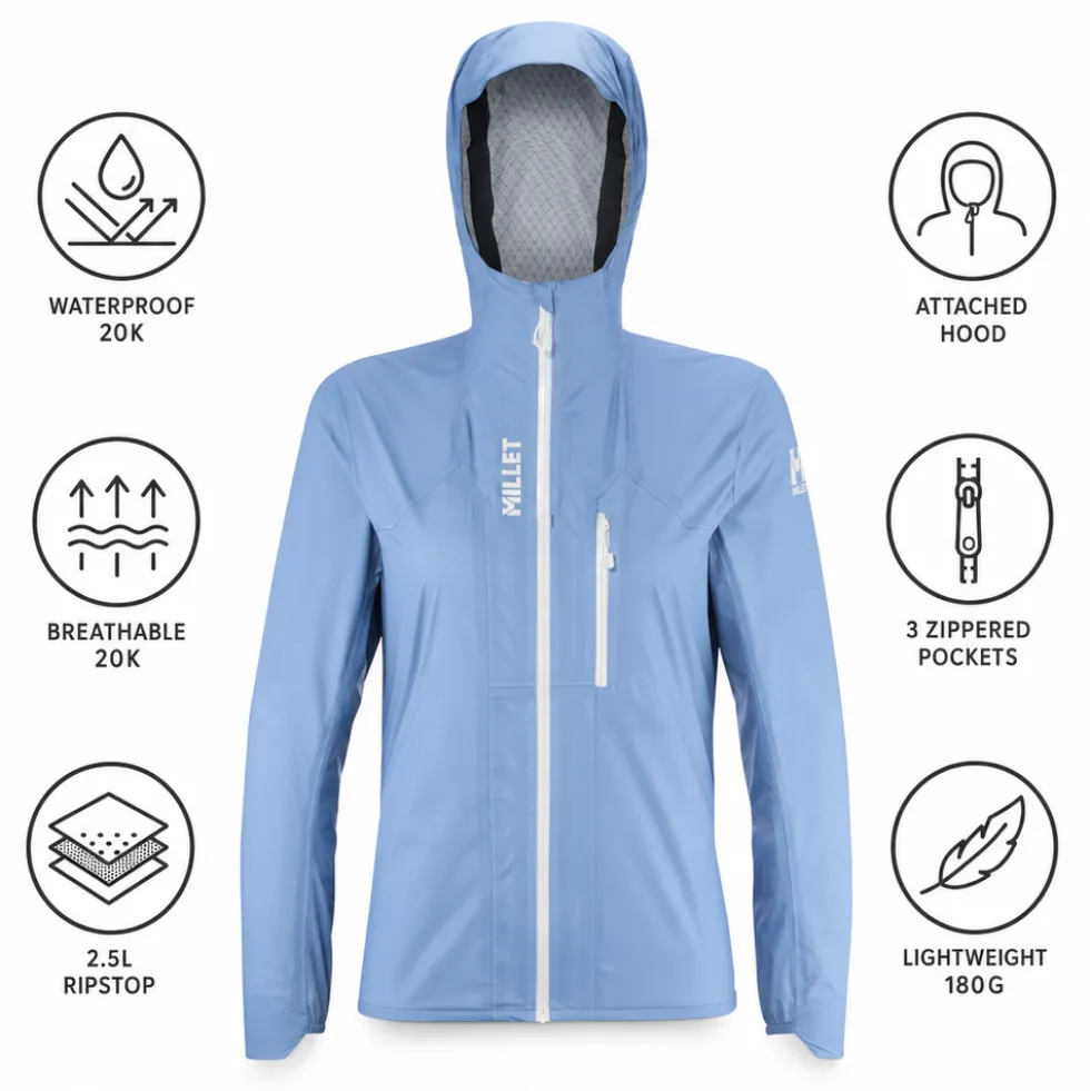 Giacca da trekking Millet Wanaka Light 2.5L Jacket W Coronet Blue