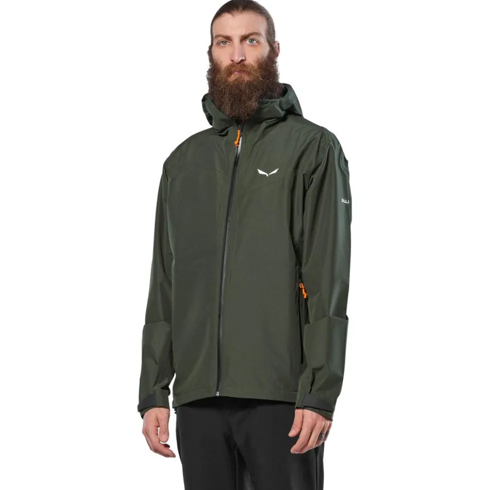 Giacca da trekking Salewa Puez Aqua 4 Ptx 2.5L M Dark Olive
