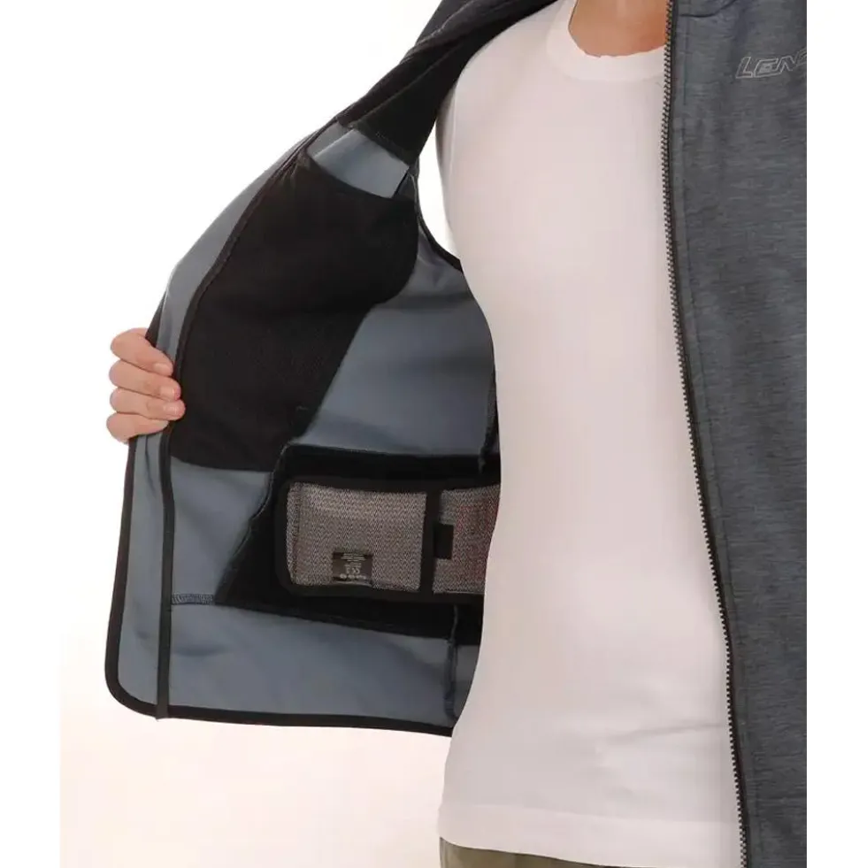Giacca Lenz Heat Vest 2.0 Men + 2 Heat Pads Black Grey Melange
