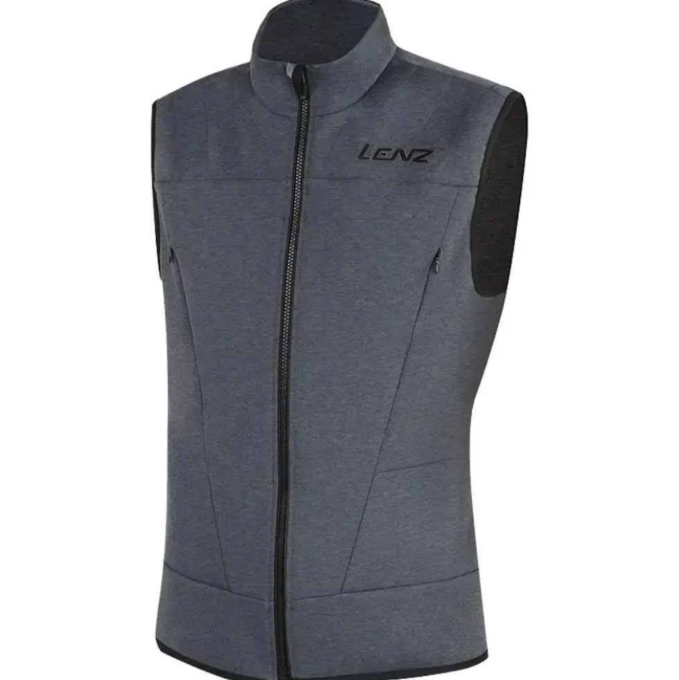 Giacca Lenz Heat Vest 2.0 Men + 2 Heat Pads Black Grey Melange
